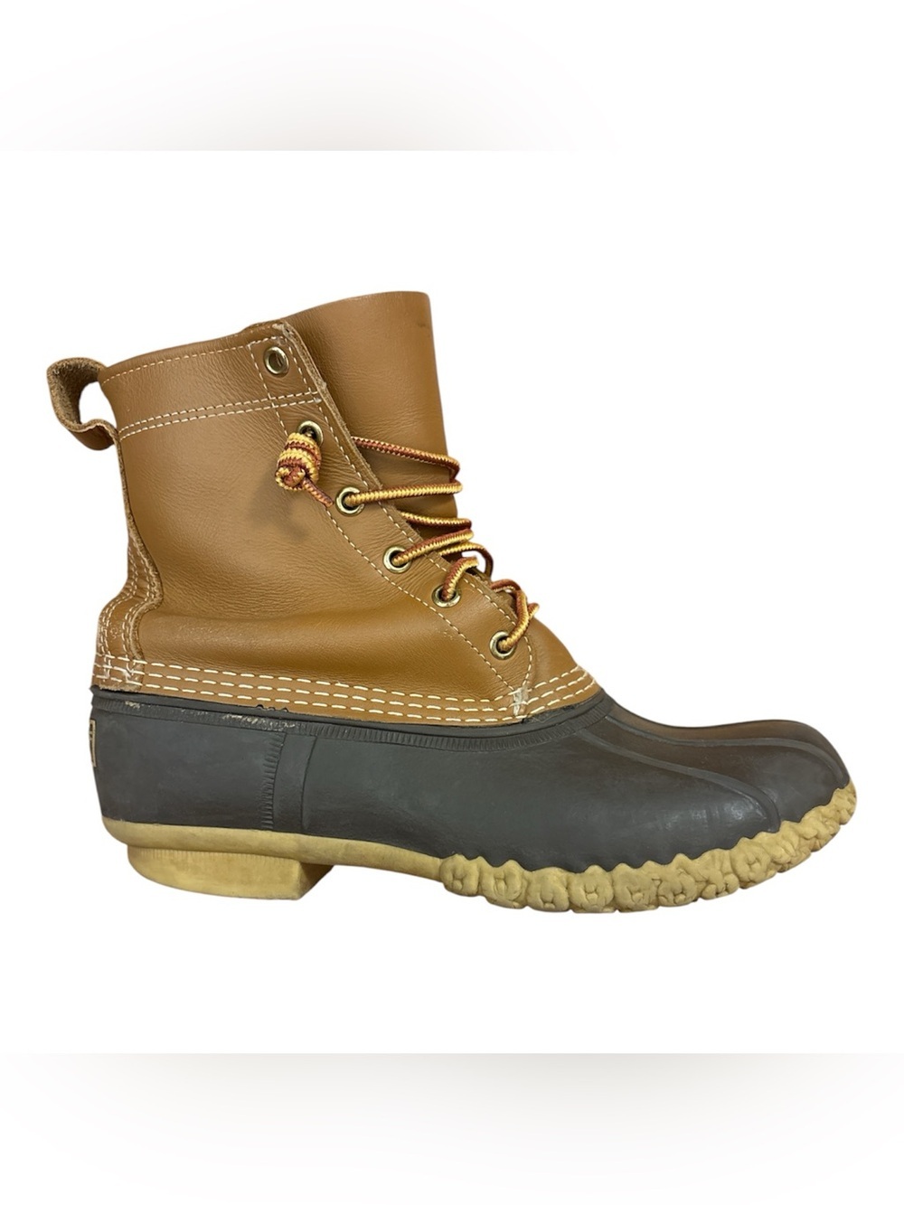 L.L. Bean Boots Waterproof Leather Duck Boots Made in Maine USA Believed Sized 9